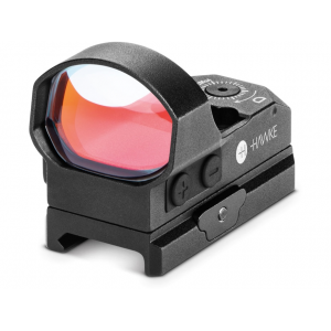 Hawke Wide View Reflex Red Dot Sight 1x 2 MOA Dot 35 MOA Circle Reticle with Weaver-Style Mount Matte Black - Hawke Sport Optics