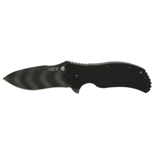 Zero Tolerance ZT0350 Assisted Opening Pocket Knife 3.25" Drop Point CPM S30V Tiger Stripe Blade G-10 Handle Black - Zero Tolerance