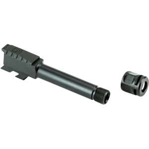 Griffin Armament ATM Barrel for Glock 43 9mm Luger 1/2"-28 Threaded with Micro Carry Compensator Stainless Steel Nitride