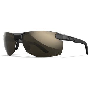 Wiley X Men's Prime XL Polarized Sunglasses Matte Black Frame Captivate Tungsten Lens - Wiley X