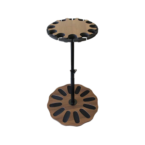 Rush Creek Creations 12 Gun Spinning Wooden Gun Rack - Rush Creek Creations