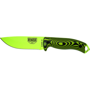 ESEE Knives ESEE-5 3D Fixed Blade Knife 5.25" Drop Point 1095 Venom Green Blade G-10 Handle Venom Green - Esee Knives