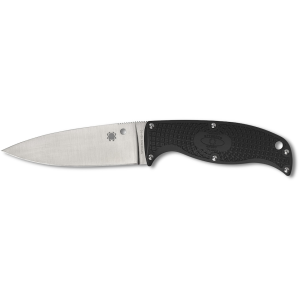 Spyderco Enuff 2 Fixed Blade Knife 7.95" Drop Point VG-10 Satin Blade Fiberglass Reinforced Nylon (FRN) Handle Black - Spyderco