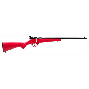 Savage Arms Rascal Bolt Action Youth Rifle 22 Long Rifle 16.13" Blued Barrel Blued Frame Red Compact Stock