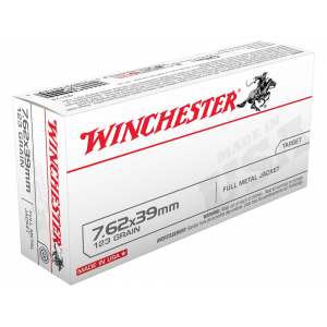 chester White Box USA 7.62x39mm 123 Grain Full Metal Jacket Case Of 200 (10 Boxes Of 20) Ammo