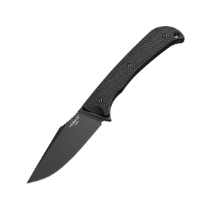 Hogue Extrak Fixed Blade Knife 3.3" Clip Point CPM-M4 Black Blade G-10 Handle Black