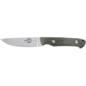 White River Knives Small Game Fixed Blade Knife 2.62" Drop Point CPM MagnaCut Stonewashed Blade Micarta Handle Olive/Black - White River Knives
