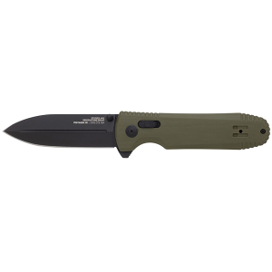 SOG Pentagon Mk3 Pocket Knife 3.61" Spear Point CTS-XHP Black Blade G-10 Handle Olive Drab