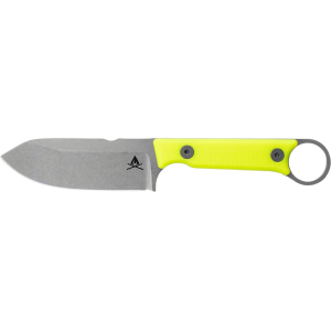 White River Knives Firecraft 3.5 Pro Fixed Blade Knife 3.5" Drop Point CPM MagnaCut Stonewashed Blade G-10 Handle Hi-Vis - White River Knives