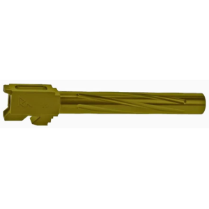 Rival Arms Barrel V1 for Glock 34 Gen 3, 4 9mm Luger Spiral Fluted Stainless Steel Gold