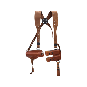 Bianchi X16 Agent X Shoulder Holster Left Hand 1911 Government Leather Tan - Bianchi