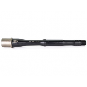 Faxon Match Series Barrel AR-15 Pistol 300 AAC Blackout 1 in 8" Twist 9" Gunner Contour Pistol Length Gas Port 5R Rifling Stainless Steel Nitride with Nickel Teflon Extension - Faxon