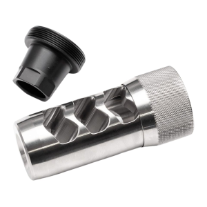 Area 419 Hellfire Self Timing Muzzle Brake 30 Caliber with 1/2"-28 Universal Thread Adapter Stainless Steel - Area 419