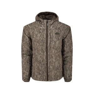 Drake Men's MST Synthetic Down Hooded Jacket Mossy Oak Bottomland 2XL