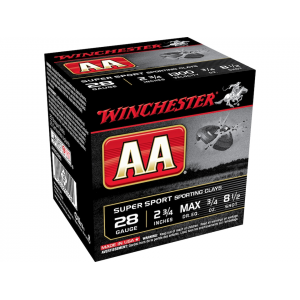 chester AA Super Sport Sporting Clays 28 Gauge 2-3/4 #8 Lead Shot 3/4 Oz Case Of 250 (10 Boxes Of 25) Ammo