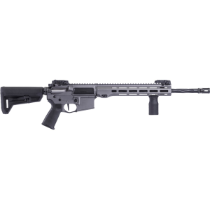 MAXIM Defense Md:15l Semi Automatic Rifle 5.56x45mm Nato 16" Fluted Black Threaded Barrel Gray Frame Black Pistol Grip