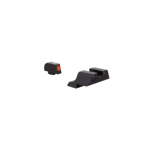Trijicon HD XR Night Sight Set for HK 45C, P30, VP9, VP40 Steel Matte 3-Dot Tritium Green with Orange Front Dot Outline