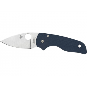 Spyderco Lil Native Pocket Knife 2.42" Drop Point CPM-SPY27 Satin Blade G-10 Handle Blue - Spyderco