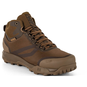 5.11 Men's A/T Mid WP Waterproof Tactical Shoes Polyester Dark Coyote 13 EE - 5.11