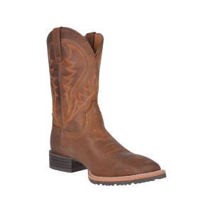 Ariat Hybrid Rancher Cowboy Boots Leather Distressed Brown Men's 8.5 D - Ariat