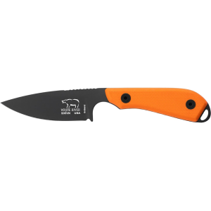 White River Knives M1 Pro Fixed Blade Knife 3" Drop Point CPM S35VN Black PVD Blade G-10 Handle Orange - White River Knives