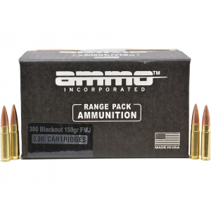 o Inc. 300 AAC Blackout 150 Grain Full Metal Jacket Box Of 200 Bulk Ammo