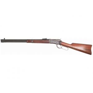 CIMARRON Firearms 1892 Saddle Ring Carbine Lever Action Rifle 45 Colt (long Colt) 20" Blued Barrel Case Hardened Frame Walnut Straight Grip Stock