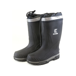 CLAM Men's Sub-Zero X Waterproof Insulated Rubber Boots Rubber Black 9 D