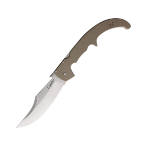 Cold Steel Espada XL Pocket Knife 7.5" Clip Point AUS-10 Satin Blade G-10 Handle Dark Earth - Cold Steel