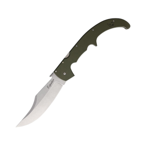 Cold Steel Espada XL Pocket Knife 7.5" Clip Point AUS-10 Satin Blade G-10 Handle OD Green - Cold Steel