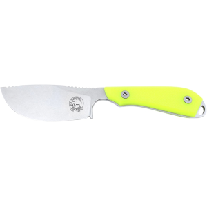 White River Knives M1 Skinner Fixed Blade Knife 3" Drop Point CPM S35VN Stonewashed Blade G-10 Handle Hi-Vis - White River Knives