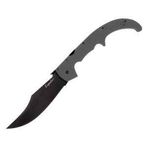 Cold Steel Espada XL Pocket Knife 7.5" Clip Point AUS-10 Black Blade G-10 Handle Gray - Cold Steel