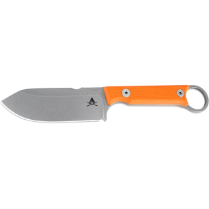 White River Knives Firecraft 3.5 Pro Fixed Blade Knife 3.5" Drop Point CPM S35VN Stonewashed Blade G-10 Handle Orange - White River Knives