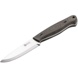 Boker Knives Arbolito Bushcraft Fixed Blade Knife 4.13" Drop Point N690 Satin Blade Micarta Handle Green - Boker Knives