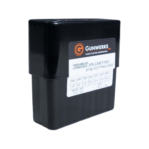 850056810197 GUNWERKS 375 Cheytac Ammo 377 Grain Cutting Edge Mtac Solid Lead Free Box Of 10 850056810197 948527
