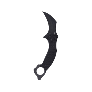 CRKT Du Hoc Assisted Opening Pocket Knife 3.62" Karambit D2 Black Powder Coat Blade G-10 Handle Black