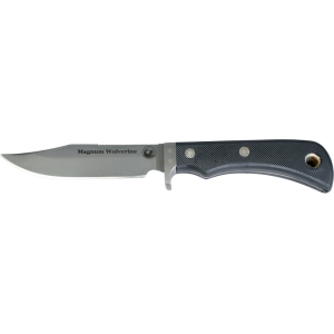 Knives of Alaska Magnum Wolverine Fixed Blade Knife 4.5" Clip Point D2 Bead Blasted Blade Rubber Handle Black - Knives Of Alaska