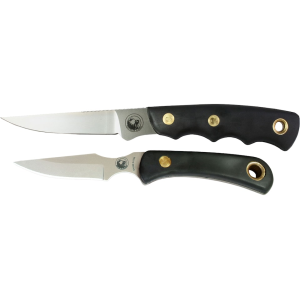 Knives of Alaska Jaeger/Cub Bear Combo Fixed Blade Knife Set D2 Tool Steel Blades SureGrip Handle Black - Knives Of Alaska