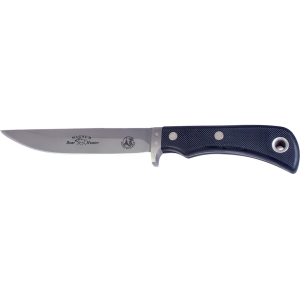 Knives of Alaska Magnum Boar Hunter Fixed Blade Knife 6" Drop Point D2 Matte Blade Rubber Handle Black - Knives Of Alaska
