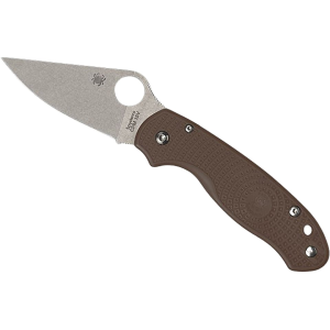 Spyderco Para 3 Lightweight Sprint Run Pocket Knife 2.93" Clip Point CPM 15V Brown Blade Fiberglass Reinforced Nylon (FRN) Handle Brown - Spyderco