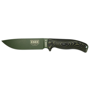 ESEE Knives ESEE-6 3D Fixed Blade Knife 6.5" Drop Point 1095 Olive Drab Blade G-10 Handle Black/OD Green - Esee Knives
