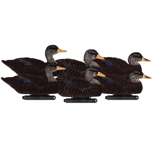 Dakota Decoys X-treme Fully Flocked Black Duck Decoys 6PK
