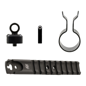XS Shot Rail Picatinny Rail with Rear Sight, Barrel Band Tritium Front Sight Mossberg 500, 590, 930 Steel Matte