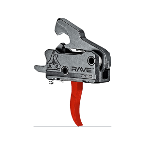 Rise Armament PCC AR-15, AR-10 Single Stage Trigger Curved Red