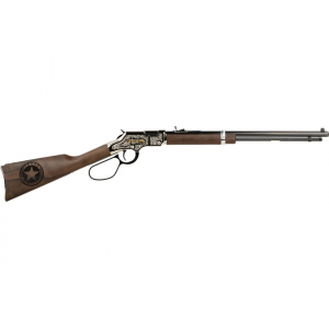 Henry Golden Boy Texas Rangers Bicentennial Lever Action Rifle 22 Long Rifle 20" Blued Barrel Nickel Frame Walnut Straight Grip Stock