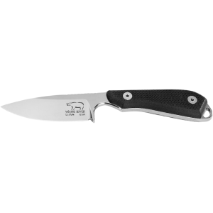 White River Knives M1 Pro Fixed Blade Knife 3" Drop Point CPM S35VN Stonewashed Blade G-10 Handle Black - White River Knives