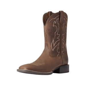Ariat Sport Outdoor Cowboy Boots Leather Distressed Brown Men's 9 D - Ariat
