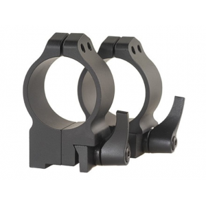 Warne 30mm Quick-Detachable Ring Mounts Ruger 77 Matte Black Medium - Warne