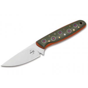 Boker Knives The Brook Trout Fixed Blade Knife 2.83" Drop Point VG-10 Satin Blade G-10 Handle Green
