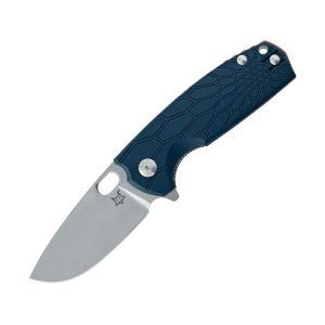 Fox Knives Core Pocket Knife 3.15" Drop Point N690 Stonewashed Blade Fiberglass Reinforced Nylon (FRN) Handle Blue - Fox Knives